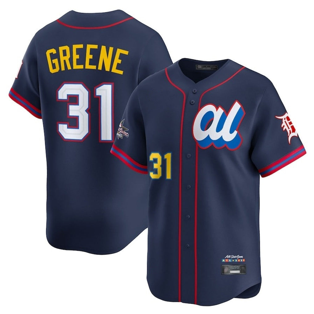 D.Tigers #31 Riley Greene Player Navy Limited American League All-Star Edition Fdoa Stitched Jerseys