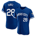 KC.Royals #28 Kyle Isbel Player Royal City Connect Limited Elite Home Game Fdoa Stitched Jerseys