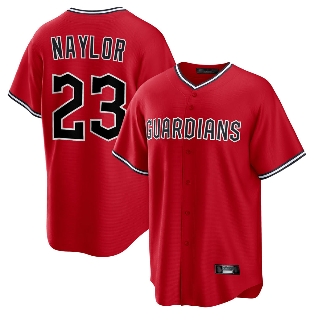 C.Guardians #23 Bo Naylor Player Red Home Game Fdoa Stitched Jerseys