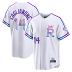 KC.Royals #14 Jac Caglianone Player White 2026 City Connect Limited Home Fdoa Stitched Jerseys