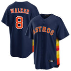 H.Astros #8 Christian Walker Player Navy Home Game Fdoa Stitched Jerseys