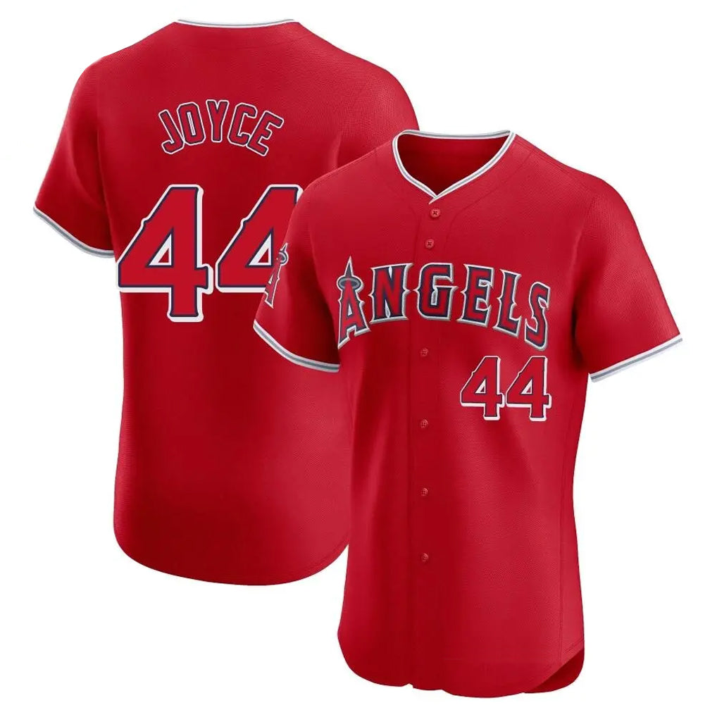 LA.Angels #44 Ben Joyce Player Red Home Limited Elite Fdoa Stitched Jerseys