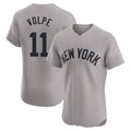 NY.Yankees #11 Anthony Volpe Player Gray Limited Elite Home Fdoa Stitched Jerseys