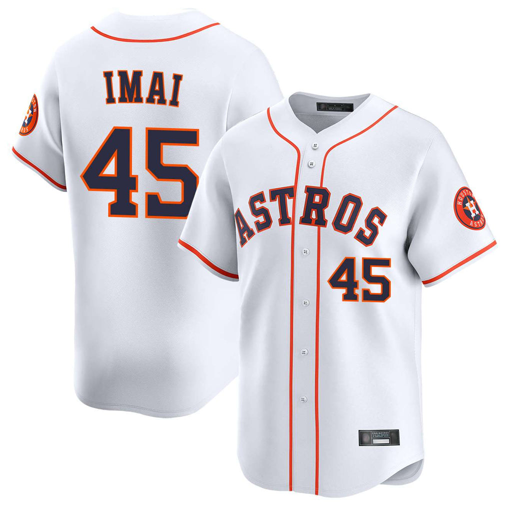 H.Astros #45 Tatsuya Imai Player White Home Limited Fdoa Stitched Jerseys