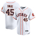 H.Astros #45 Tatsuya Imai Player White Home Limited Fdoa Stitched Jerseys