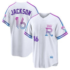 KC.Royals #16 Bo Jackson Player White 2026 City Connect Limited Home Fdoa Stitched Jerseys
