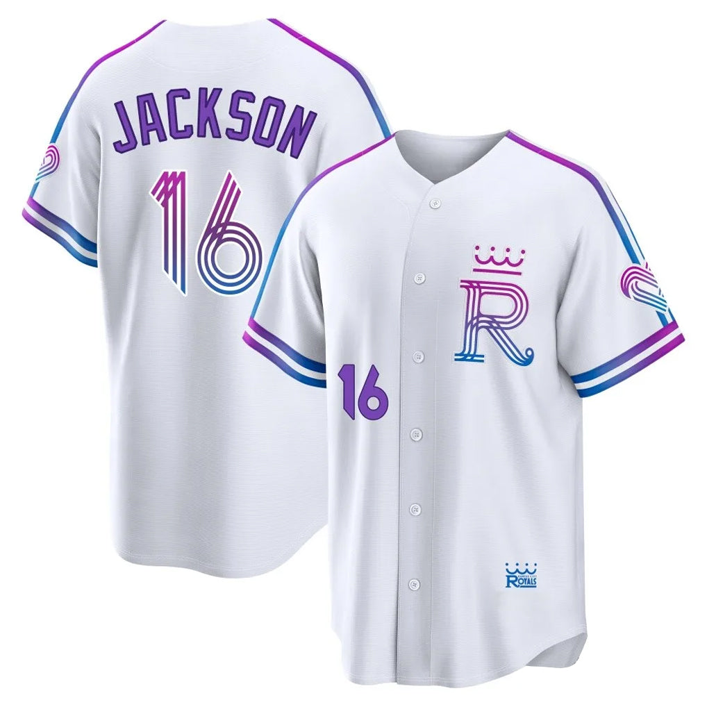 KC.Royals #16 Bo Jackson Player White 2026 City Connect Limited Home Fdoa Stitched Jerseys
