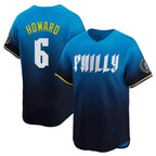 P.Phillies #6 Ryan Howard Player Blue City Connect Home Limited Fdoa Stitched Jerseys