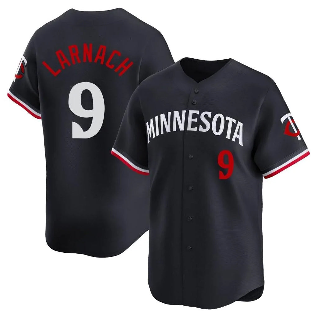 M.Twins #9 Trevor Larnach Player Navy Home Limited Fdoa Stitched Jerseys