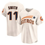 H.Astros #11 Cam Smith Player Cream Throwback Cooperstown Collection Limited Fdoa Stitched Jerseys