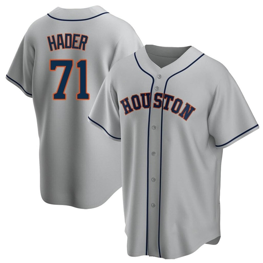 H.Astros #71 Josh Hader Player Gray Home Game Fdoa Stitched Jerseys
