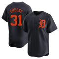 D.Tigers #31 Riley Greene Player Navy Home Limited Fdoa Stitched Jerseys