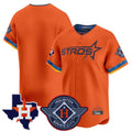 H.Astros ## Astros Blank Player Orange City Connect Texas Patch Vapor Premier Limited Home Fdoa Stitched Jerseys