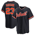 D.Tigers #23 Kirk Gibson Player Navy Home Game Fdoa Stitched Jerseys