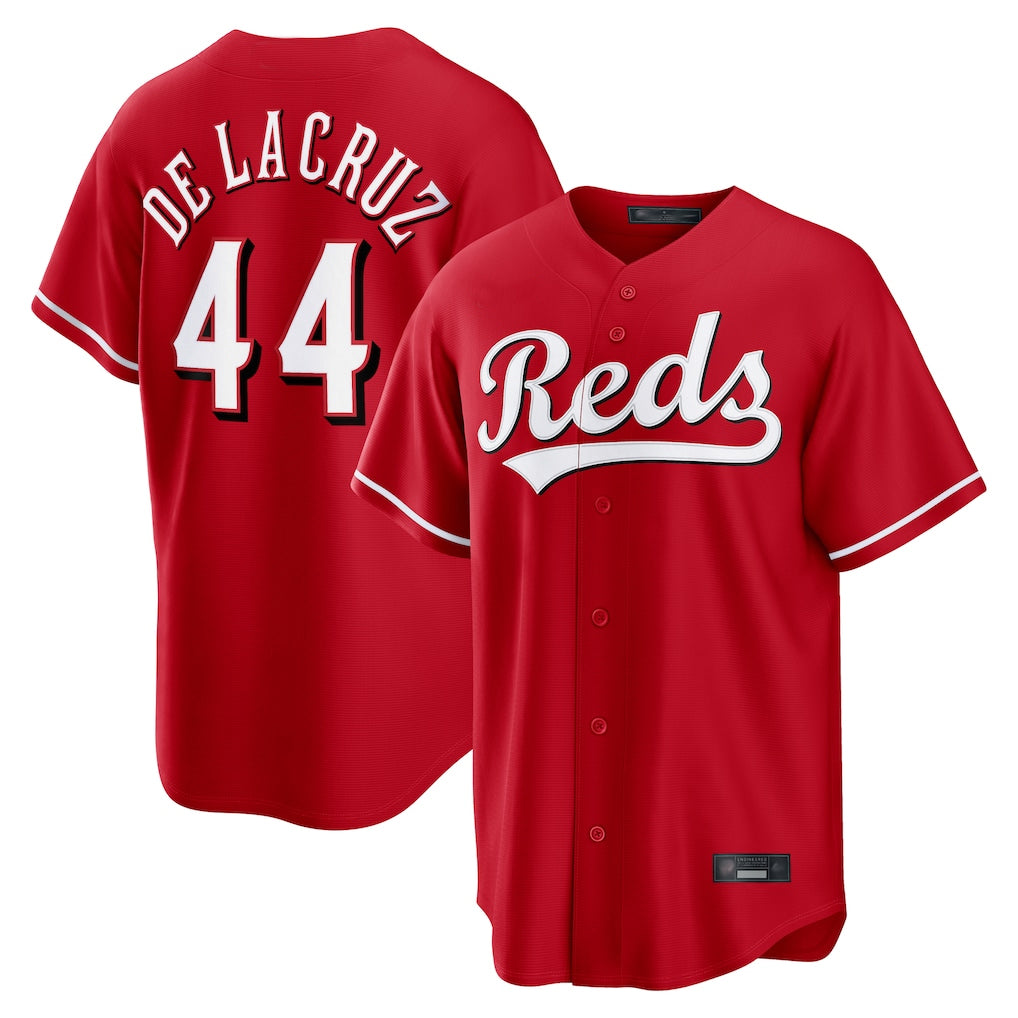 C.Reds #44 Elly De La Cruz Player Red Home Game Fdoa Stitched Jerseys