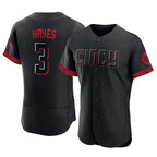 C.Reds #3 Ke'Bryan Hayes Player Black City Connect Limited Elite Home Fdoa Stitched Jerseys
