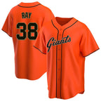 SF.Giants #38 Robbie Ray Player Orange Home Game Fdoa Stitched Jerseys