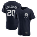 D.Tigers #20 Spencer Torkelson Player Navy Limited Elite Home Fdoa Stitched Jerseys