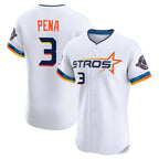 H.Astros #3 Jeremy Pe?a Player White City Connect Limited Elite Home Fdoa Stitched Jerseys