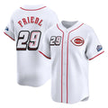 C.Reds #29 TJ Friedl Player White Speedway Classic Home Limited Fdoa Stitched Jerseys