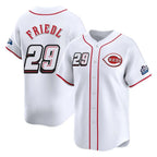 C.Reds #29 TJ Friedl Player White Speedway Classic Home Limited Fdoa Stitched Jerseys