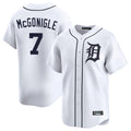 D.Tigers #7 Kevin McGonigle Player White Home Limited Fdoa Stitched Jerseys