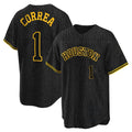 H.Astros #1 Carlos Correa Player Snake Skin City Home Game Fdoa Stitched Jerseys