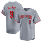 C.Reds #9 Matt McLain Player Gray Home Limited Fdoa Stitched Jerseys