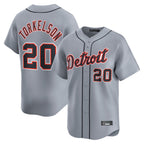 D.Tigers #20 Spencer Torkelson Player Gray Home Limited Fdoa Stitched Jerseys