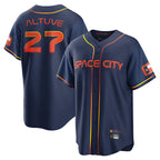 H.Astros #27 Jose Altuve Player Navy City Connect Home Game Fdoa Stitched Jerseys