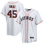 H.Astros #45 Tatsuya Imai Player White Home Game Fdoa Stitched Jerseys