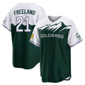 C.Rockies #21 Kyle Freeland Player Green City Connect Home Game Fdoa Stitched Jerseys