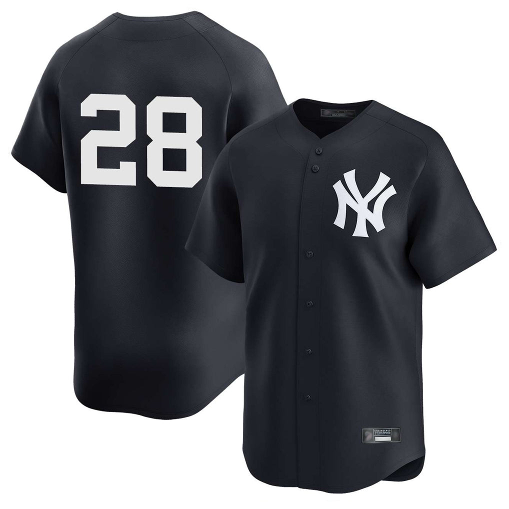 NY.Yankees #28 Austin Wells Player Navy Alternate Limited Fdoa Stitched Jerseys
