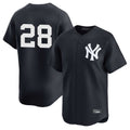 NY.Yankees #28 Austin Wells Player Navy Alternate Limited Fdoa Stitched Jerseys