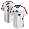 H.Astros #3 Jeremy Pe?a Player White Cooperstown Collection T-shirt Fdoa Stitched Jerseys
