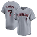 C.Guardians #7 George Valera Player Gray Road Limited Home Fdoa Stitched Jerseys