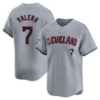 C.Guardians #7 George Valera Player Gray Road Limited Home Fdoa Stitched Jerseys