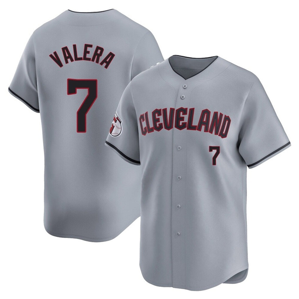 C.Guardians #7 George Valera Player Gray Road Limited Home Fdoa Stitched Jerseys