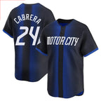 D.Tigers #24 Miguel Cabrera Player Navy City Connect Home Limited Fdoa Stitched Jerseys