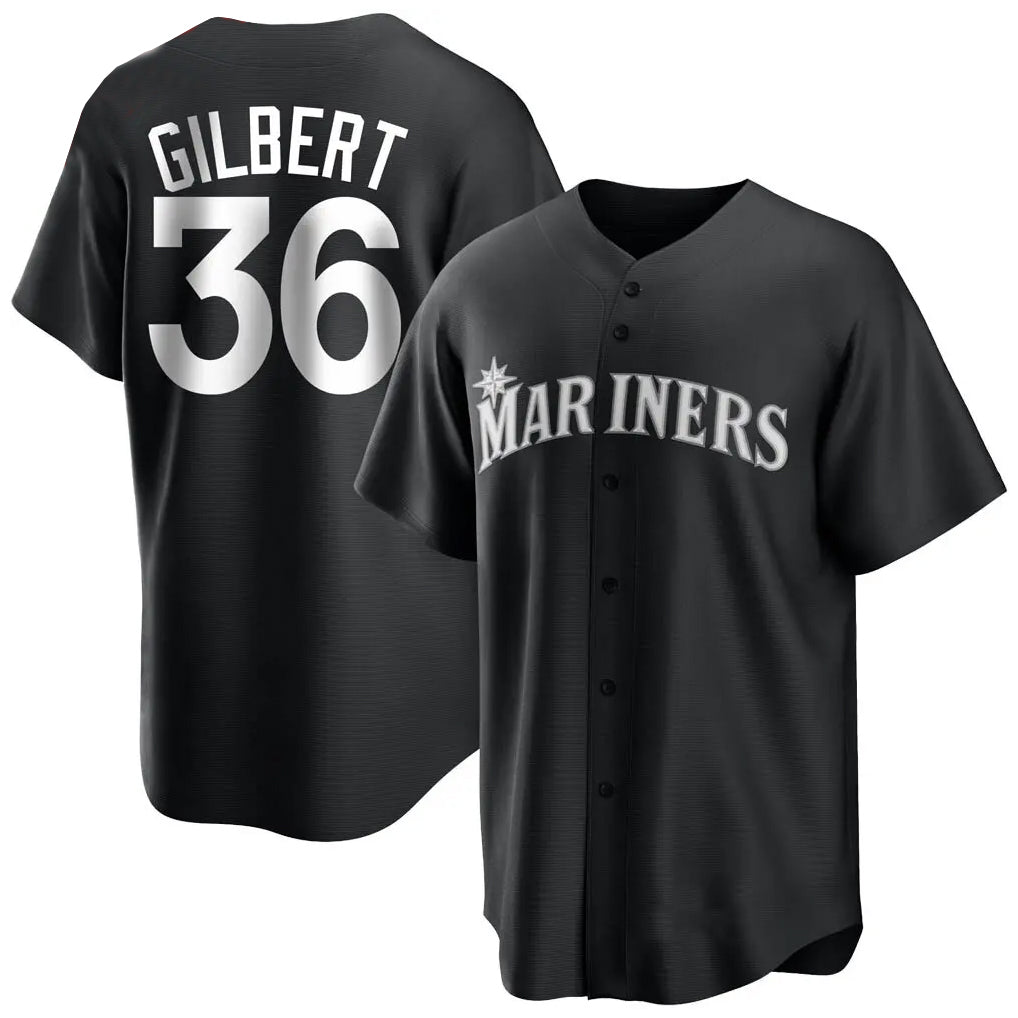 S.Mariners #36 Logan Gilbert Player Black Home Limited Fdoa Stitched Jerseys