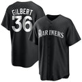 S.Mariners #36 Logan Gilbert Player Black Home Limited Fdoa Stitched Jerseys