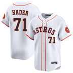 H.Astros #71 Josh Hader Player White Home Limited Fdoa Stitched Jerseys