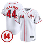 C.Reds #44 Elly De La Cruz Player White Vapor Premier Limited Home Fdoa Stitched Jerseys