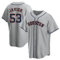 H.Astros #53 Cristian Javier Player Gray Home Game Fdoa Stitched Jerseys