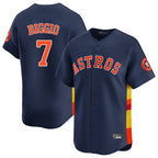 H.Astros #7 Craig Biggio Player Navy Home Limited Fdoa Stitched Jerseys