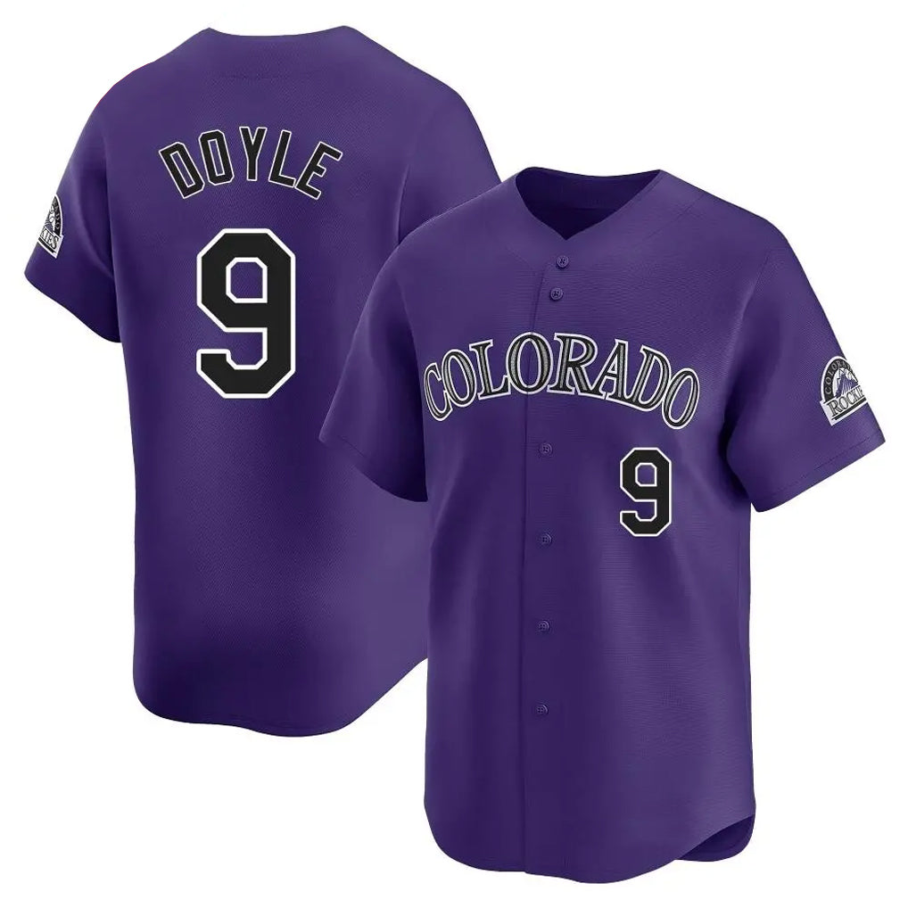 C.Rockies #9 Brenton Doyle Player Purple Limited Home Fdoa Stitched Jerseys