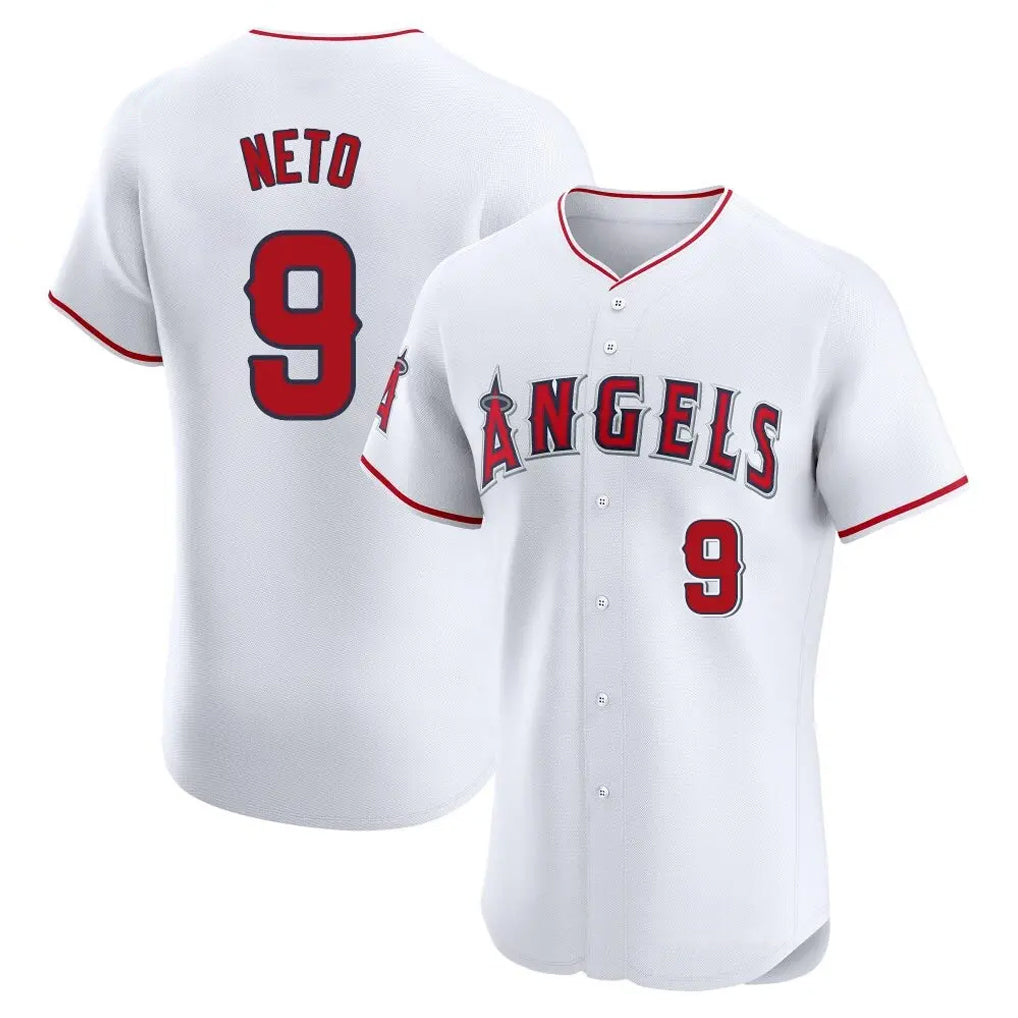 LA.Angels #9 Zach Neto Player White Limited Elite Fdoa Stitched Home Jerseys