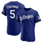 LA.Dodgers #5 Freddie Freeman Player Royal City Connect Elite Home Fdoa Stitched Jerseys