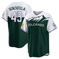 C.Rockies #49 Antonio Senzatela Player Green City Connect Home Game Fdoa Stitched Jerseys