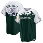 C.Rockies #49 Antonio Senzatela Player Green City Connect Home Game Fdoa Stitched Jerseys